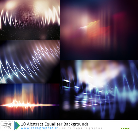 10 بکگراند انتزاعی اکولایزر- Abstract Equalizer Backgrounds|رضاگرافیک